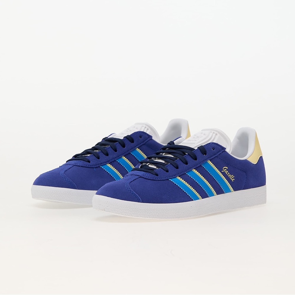 Adidas Blue and White Gazelle Sneakers